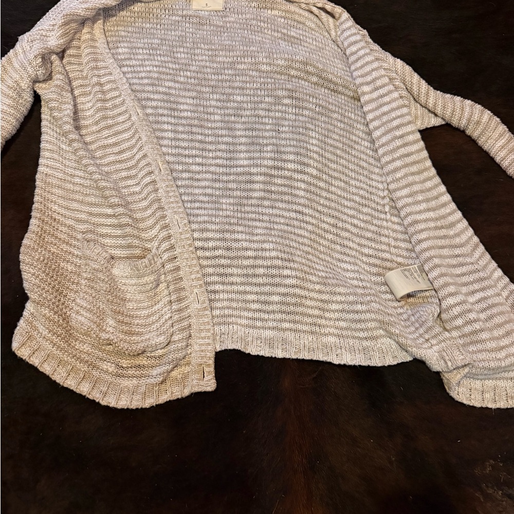 Hollister Cream Cardigan Sweater